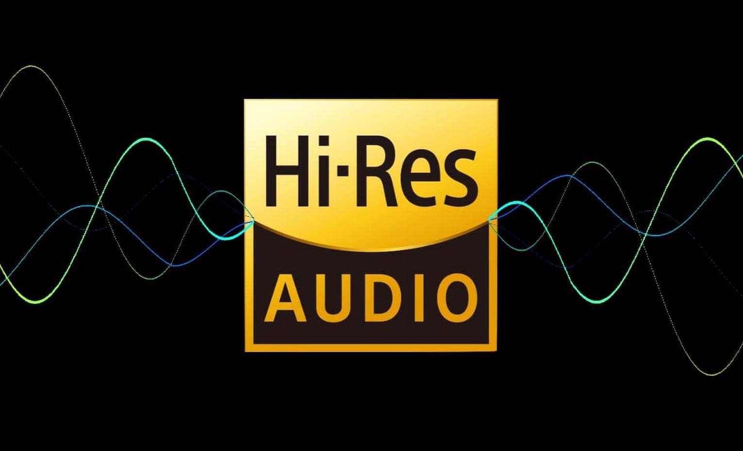 کیفیت flac چیست؟ بررسی مزایا و مقایسه با سایر فرمتها | flac and its comparison with other formats نشان Hi-Res Audio در میان موجهای رنگی صدا