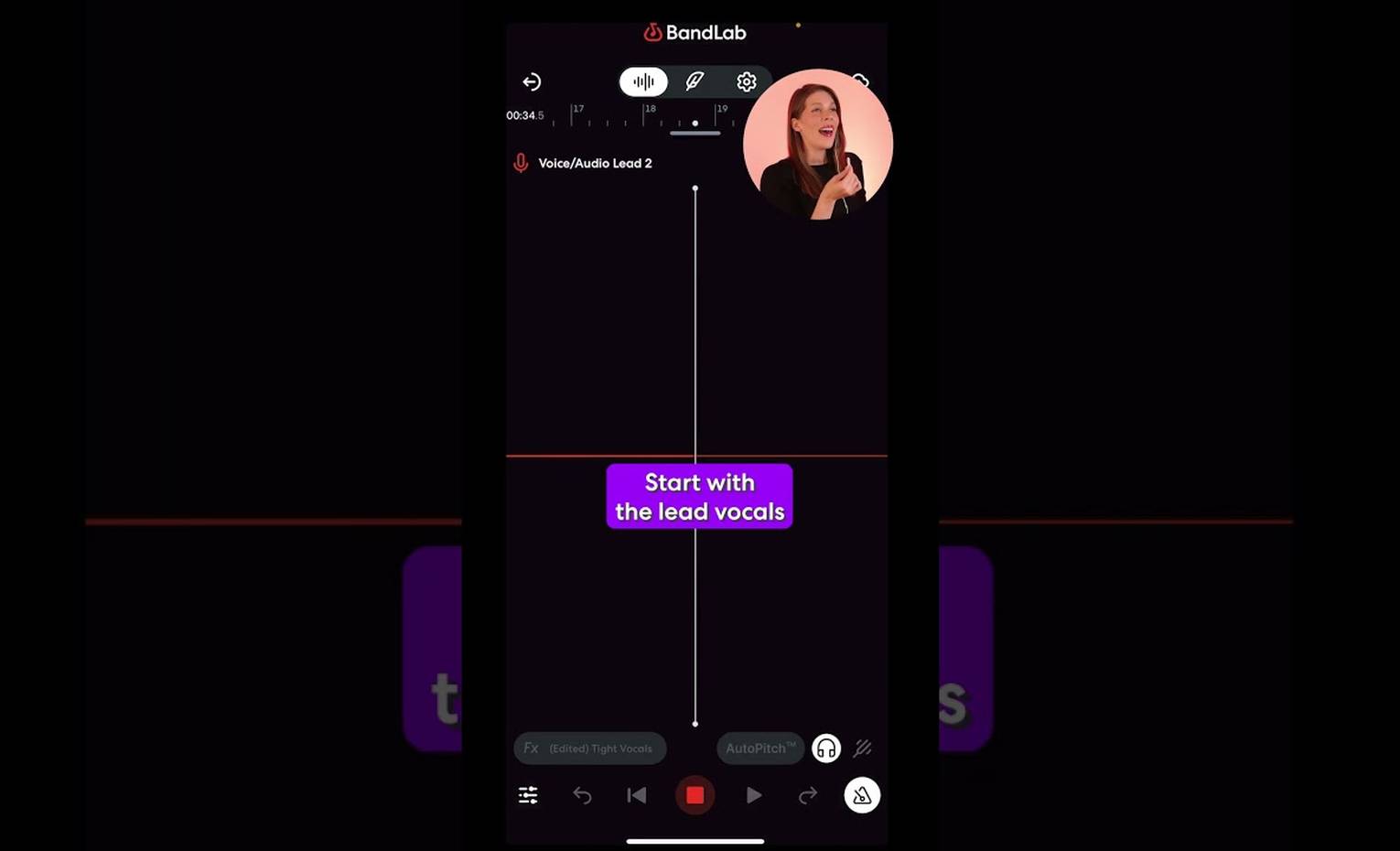 ضبط وکال با BandLab ساده شده ضبط وکال با BandLab ساده شده