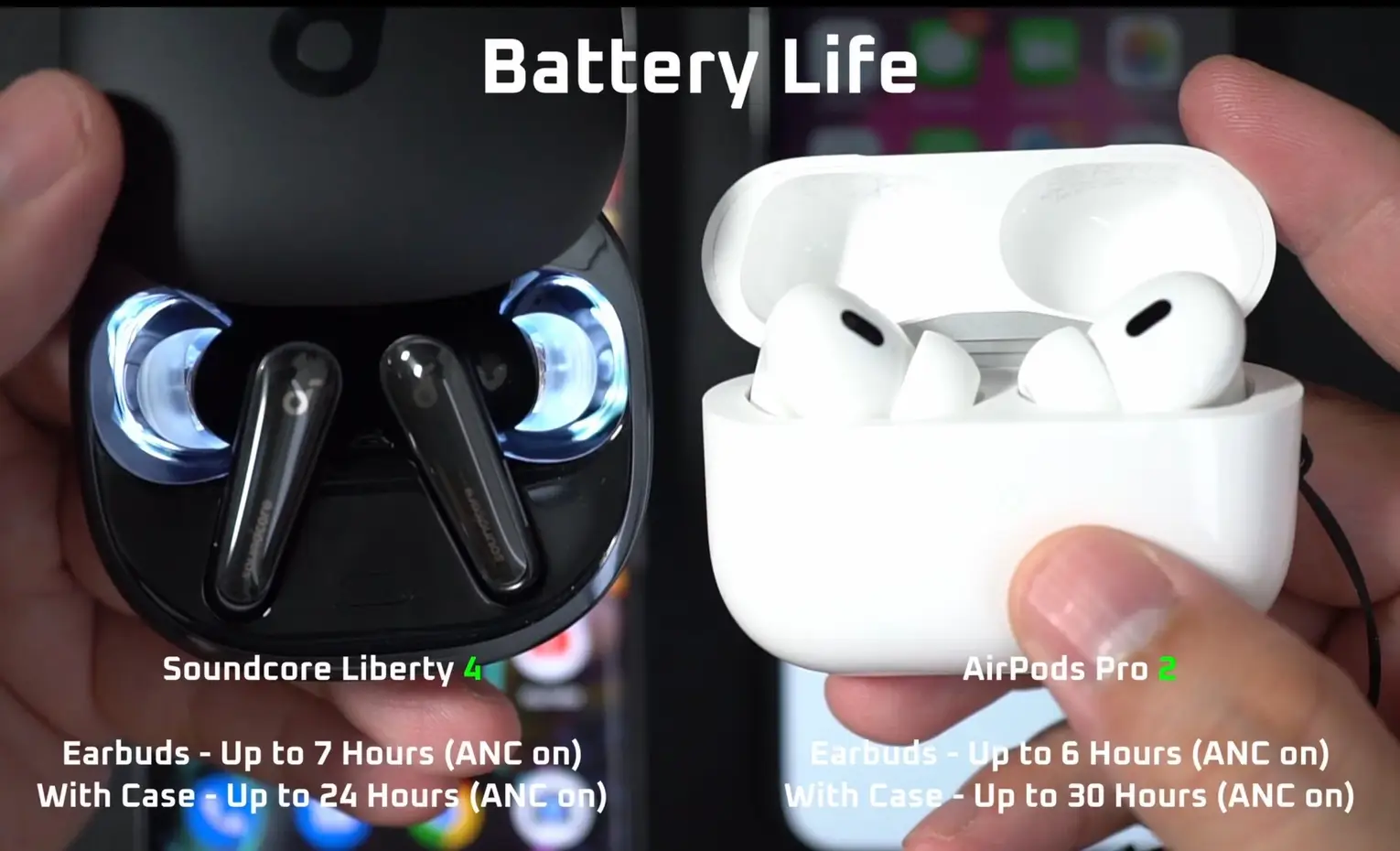 مقایسه ایرپاد پرو 2 با انکر Liberty 4 Pro مقایسه ایرپاد پرو 2 با انکر Liberty 4 Pro