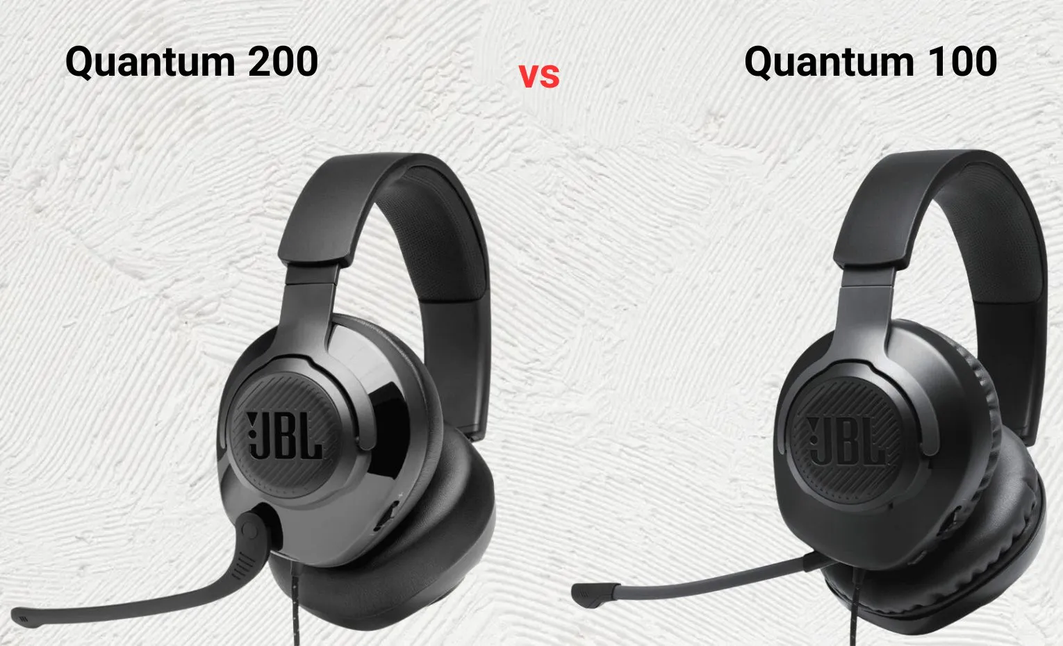 مقایسه هدفون جی بی ال مدل Quantum 200 با مدل Quantum 100 مقایسه هدفون جی بی ال مدل Quantum 200 با مدل Quantum 100