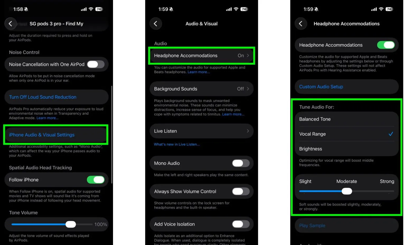 تنظیمات مخفی آیفون برای بهبود کیفیت صدای ایرپاد پرو تنظیمات مخفی آیفون برای بهبود کیفیت صدای ایرپاد پرو