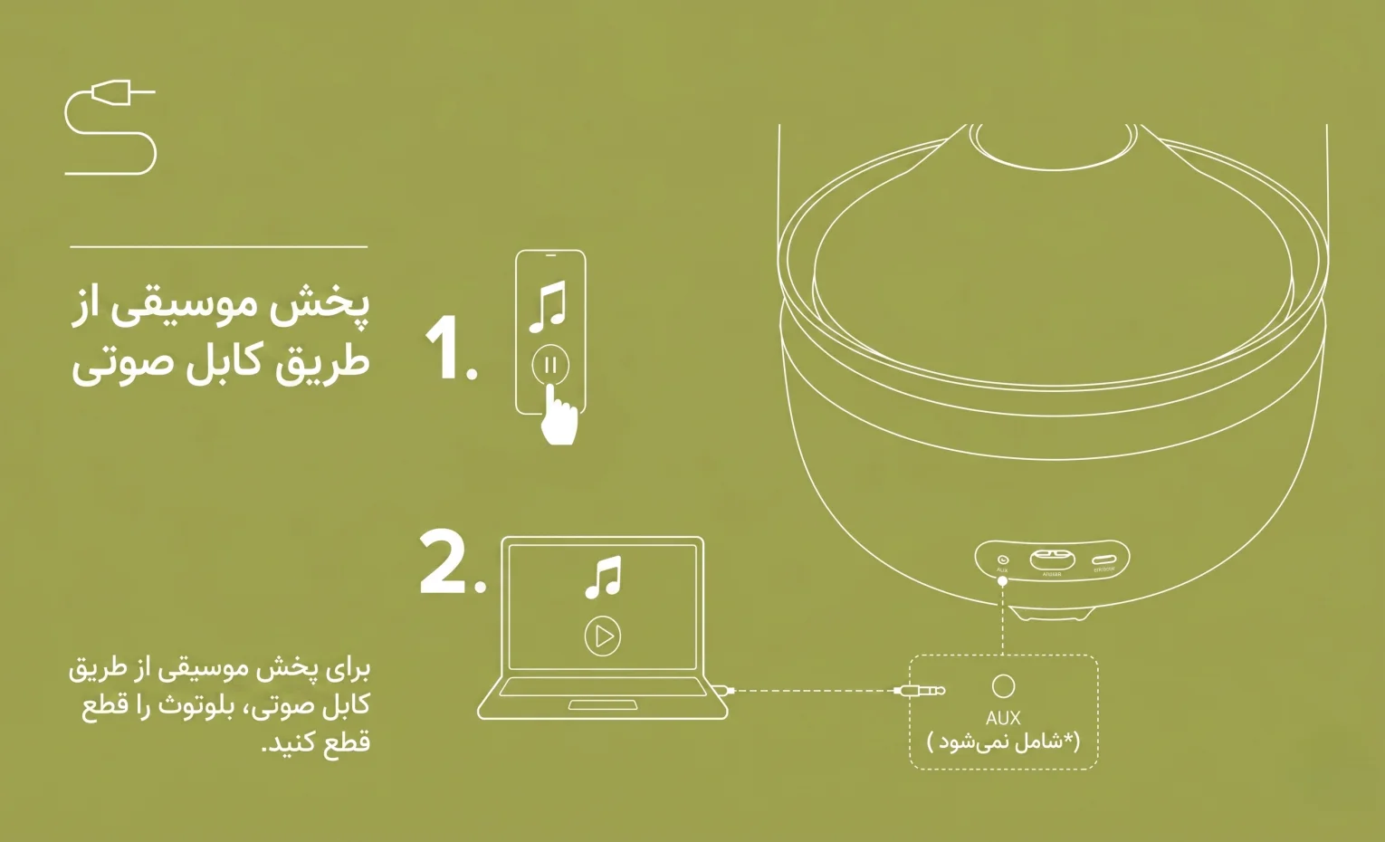 راهنمای استفاده از اسپیکر هارمن کاردن Aura Studio 5