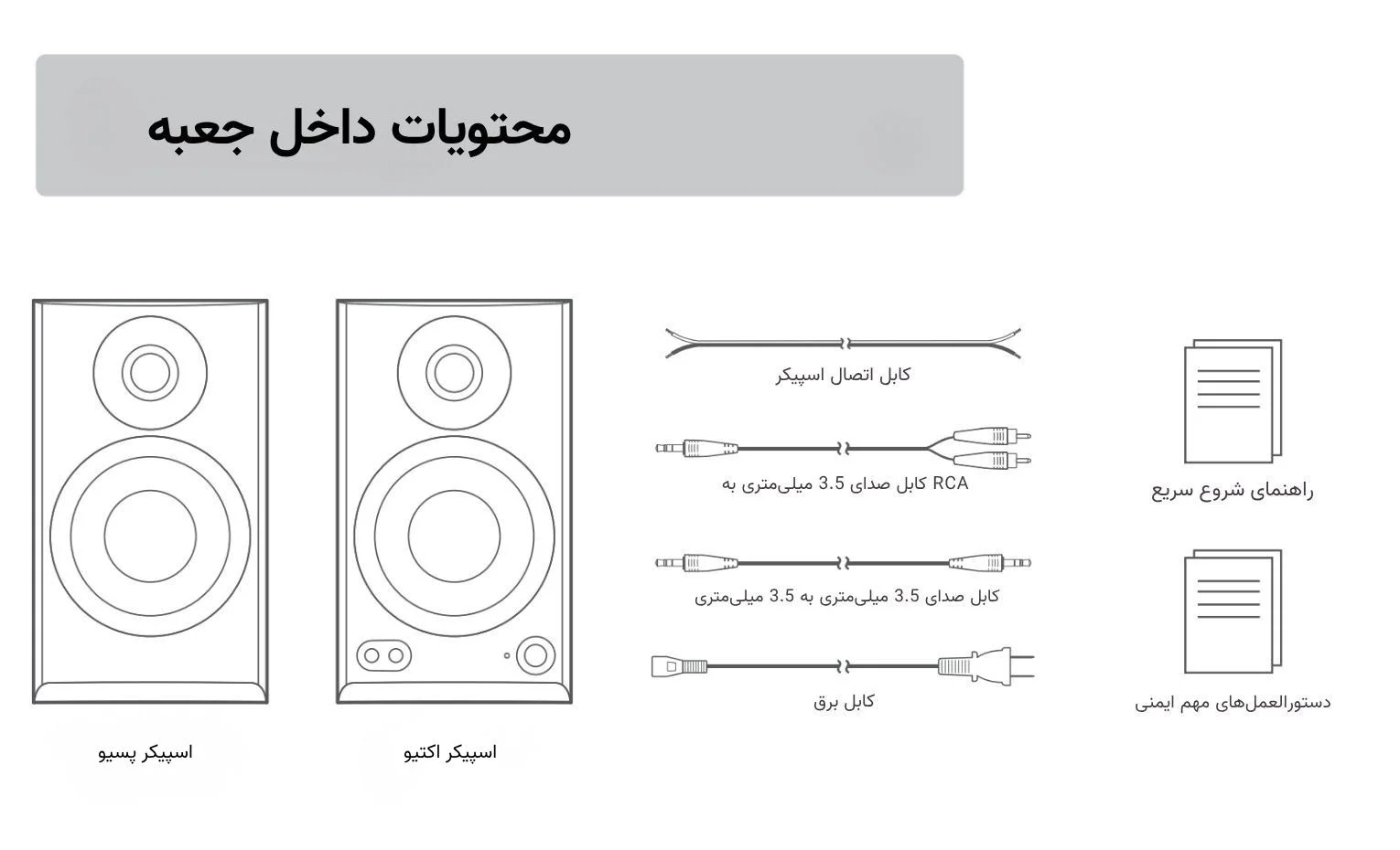راهنمای استفاده از اسپیکر ادیفایر مدل MR3 راهنمای استفاده از اسپیکر ادیفایر مدل MR3