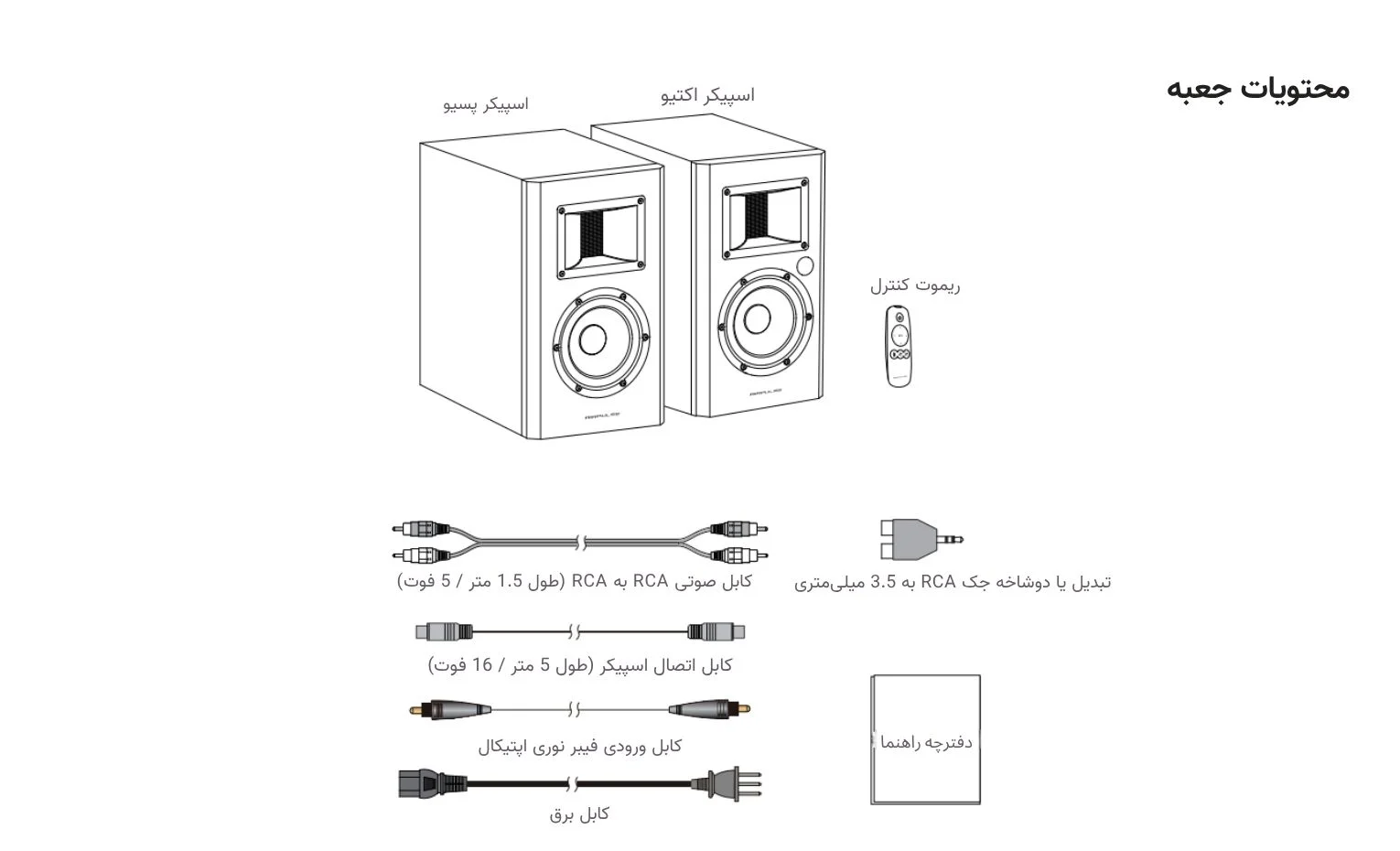 راهنمای استفاده اسپیکر ادیفایر مدل Airpulse A200 راهنمای استفاده اسپیکر ادیفایر مدل Airpulse A200
