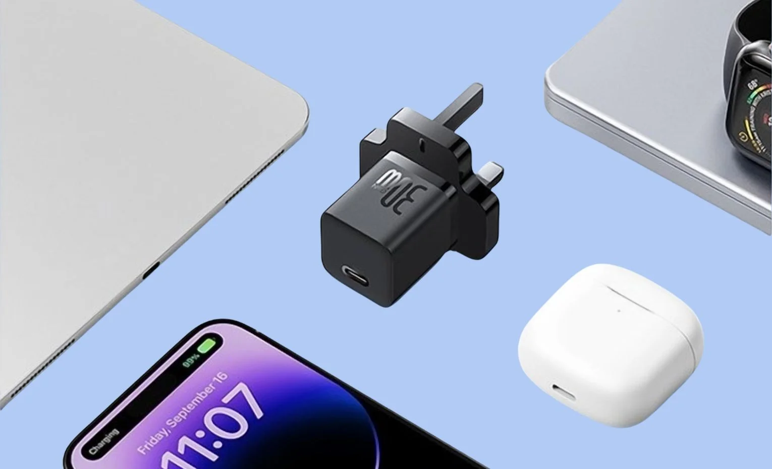 شارژر Baseus GaN5 Mini یا آداپتور 20 وات، کدام بهتر است؟ شارژر Baseus GaN5 Mini یا آداپتور 20 وات، کدام بهتر است؟