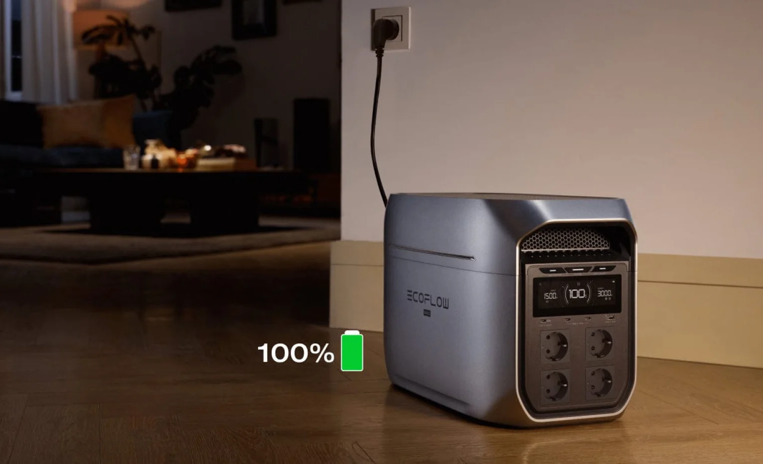 شارژ سریع EcoFlow DELTA 3 Max از طریق پریز برق شهری شارژ سریع EcoFlow DELTA 3 Max از طریق پریز برق شهری