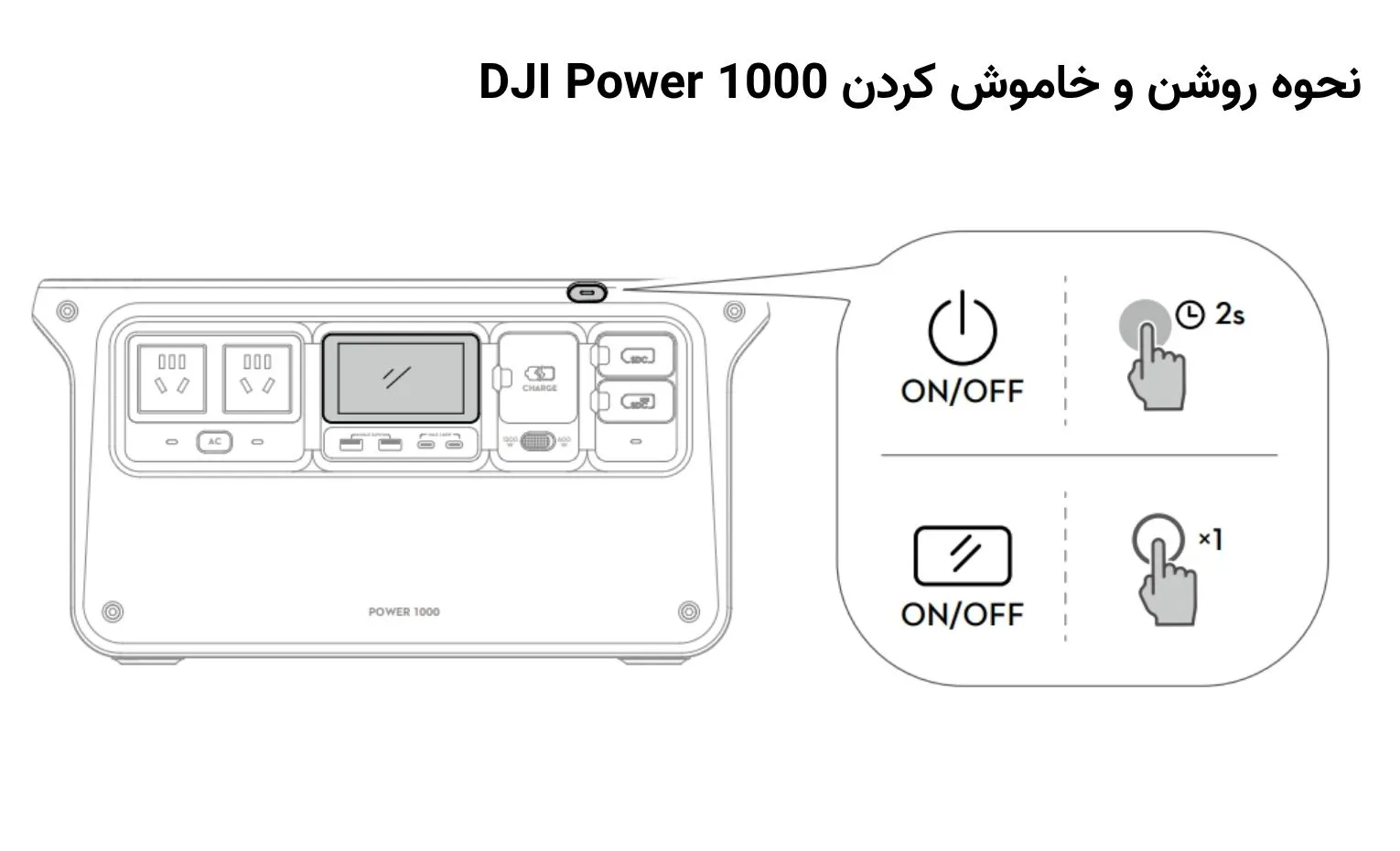 راهنمای استفاده پاور استیشن دی جی آی مدل Power 1000 راهنمای استفاده پاور استیشن دی جی آی مدل Power 1000