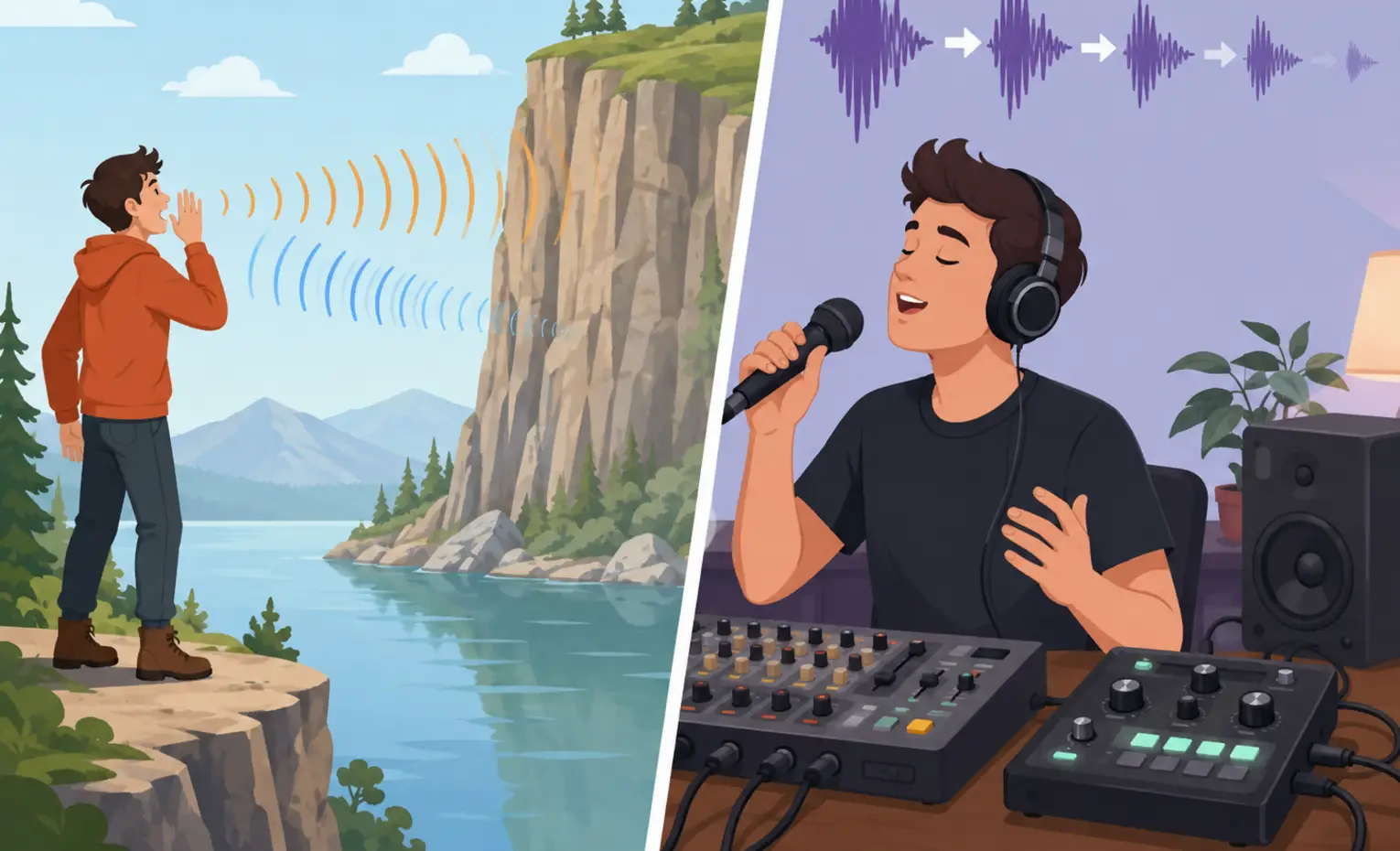 تفاوت اکو و ریورب چیست؟ بررسی Echo و Reverb در صدا تفاوت اکو و ریورب چیست؟ بررسی Echo و Reverb در صدا