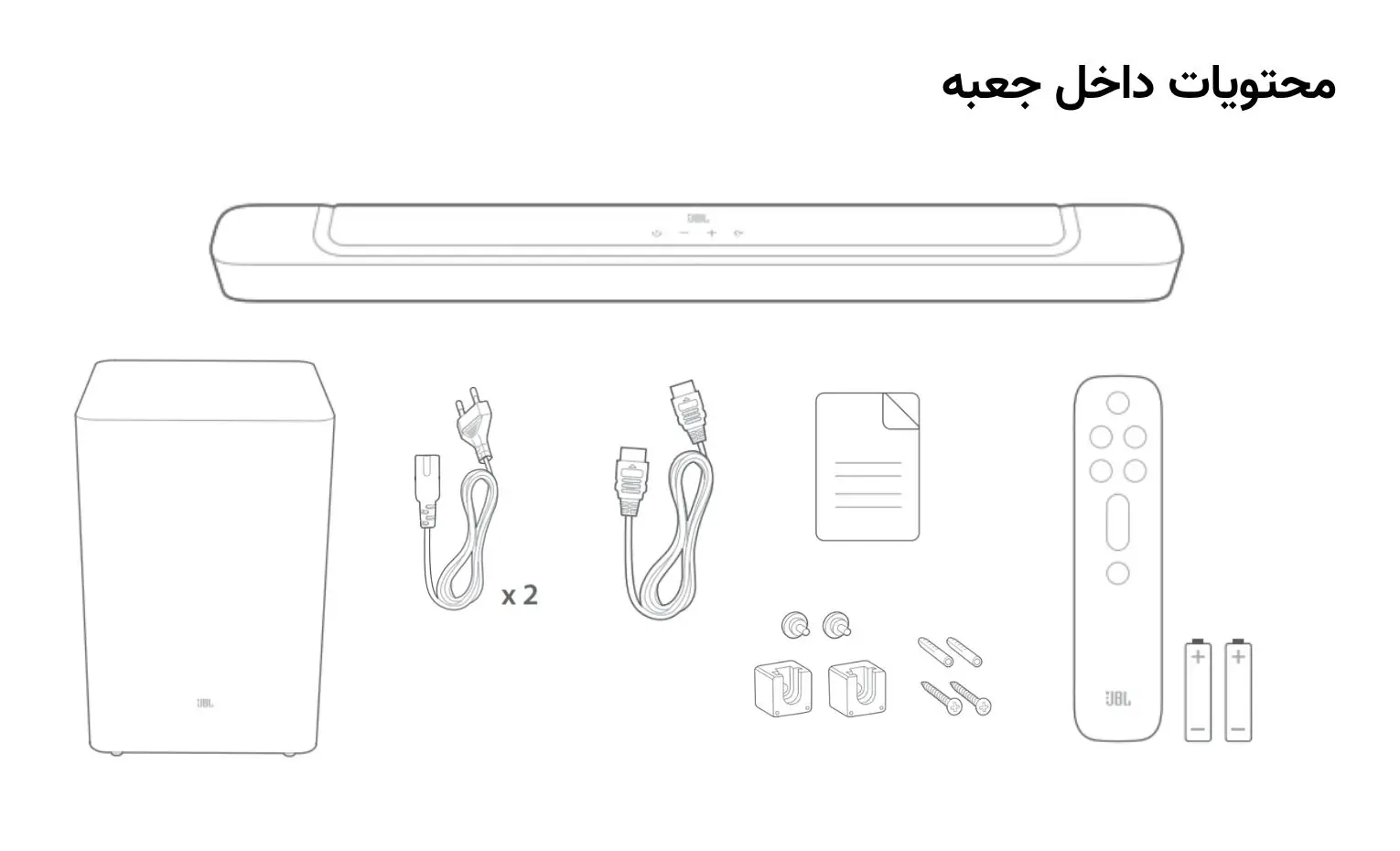 راهنمای استفاده از ساندبار JBL Bar 2.1 Deep Bass (MK2) راهنمای استفاده از ساندبار JBL Bar 2.1 Deep Bass (MK2)