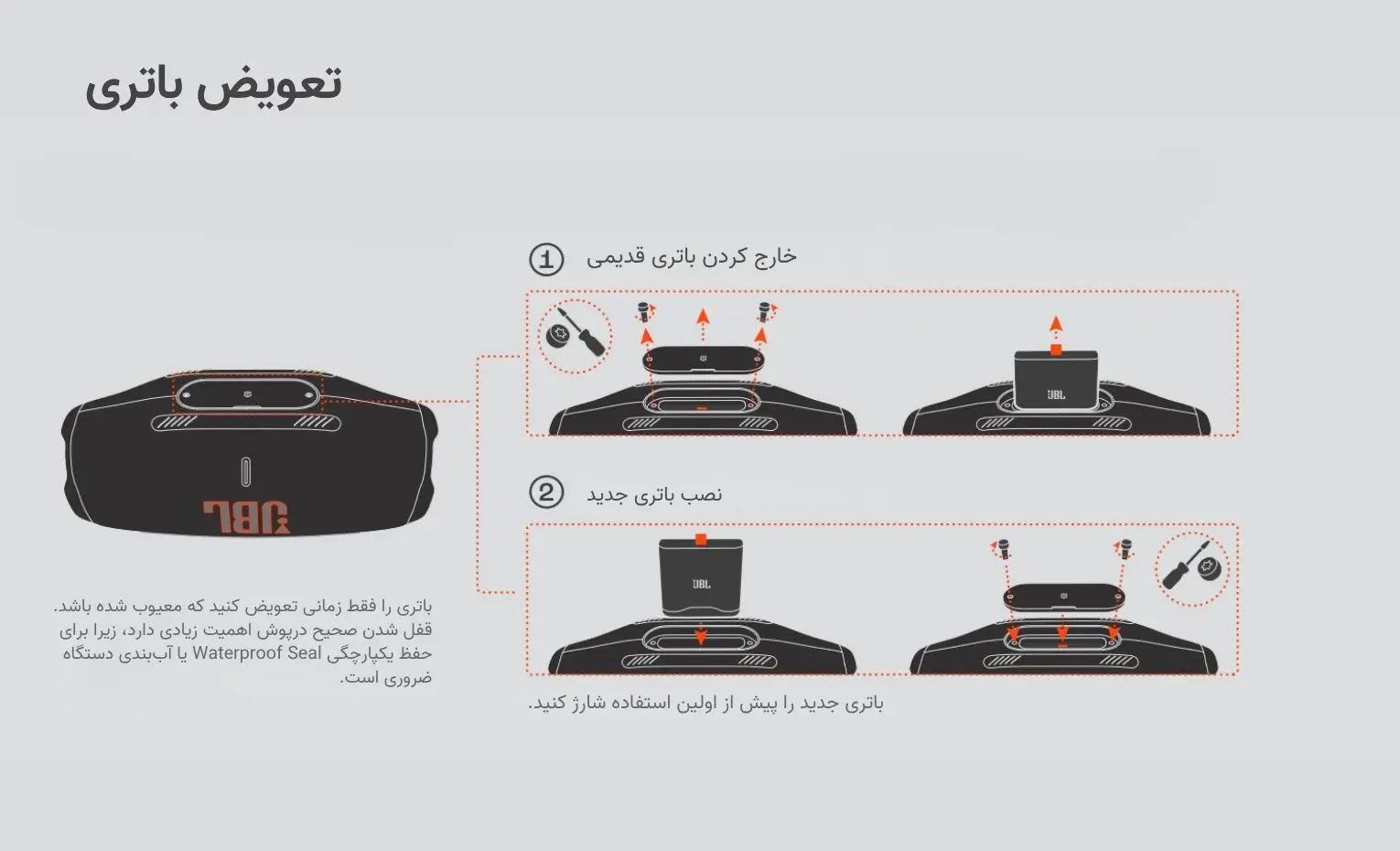 راهنمای استفاده از اسپیکر جی بی ال مدل BOOMBOX 4 راهنمای استفاده از اسپیکر جی بی ال مدل BOOMBOX 4