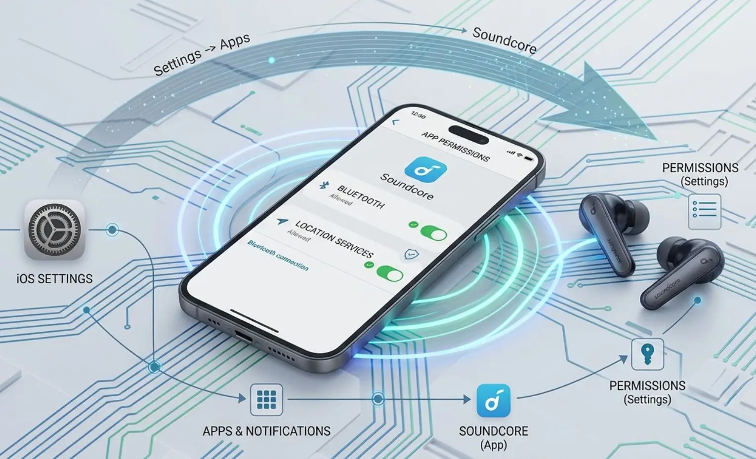 تنظیمات اپلیکیشن Soundcore، برقراری اتصال پایدار و بدون قطعی تنظیمات اپلیکیشن Soundcore، برقراری اتصال پایدار و بدون قطعی