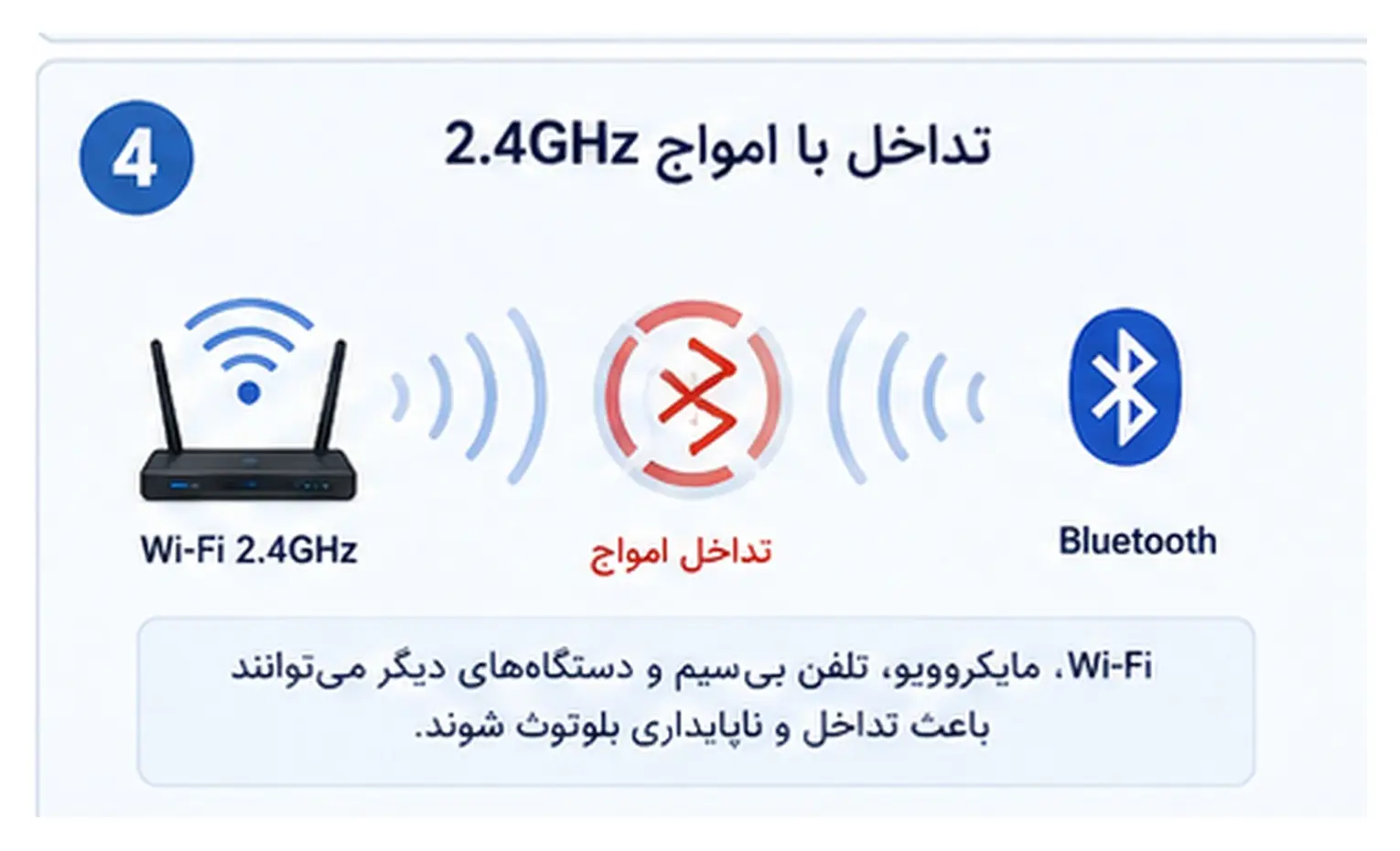 چرا برد بلوتوث کم میشود و اتصال قطع و وصل میشود؟ چرا برد بلوتوث کم میشود و اتصال قطع و وصل میشود؟