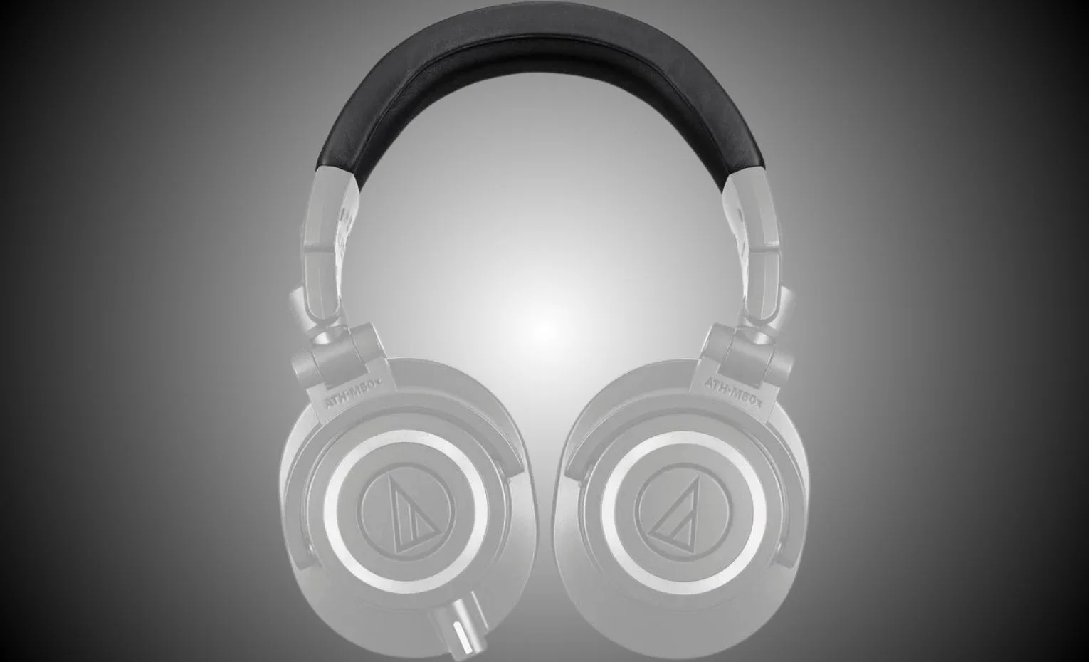 هدبند یدکی HP-HBM50x برای هدفونهای آدیو تکنیکا معرفی شد نمای محل قرارگیری بالشتک هدبند روی هدفون Audio-Technica
