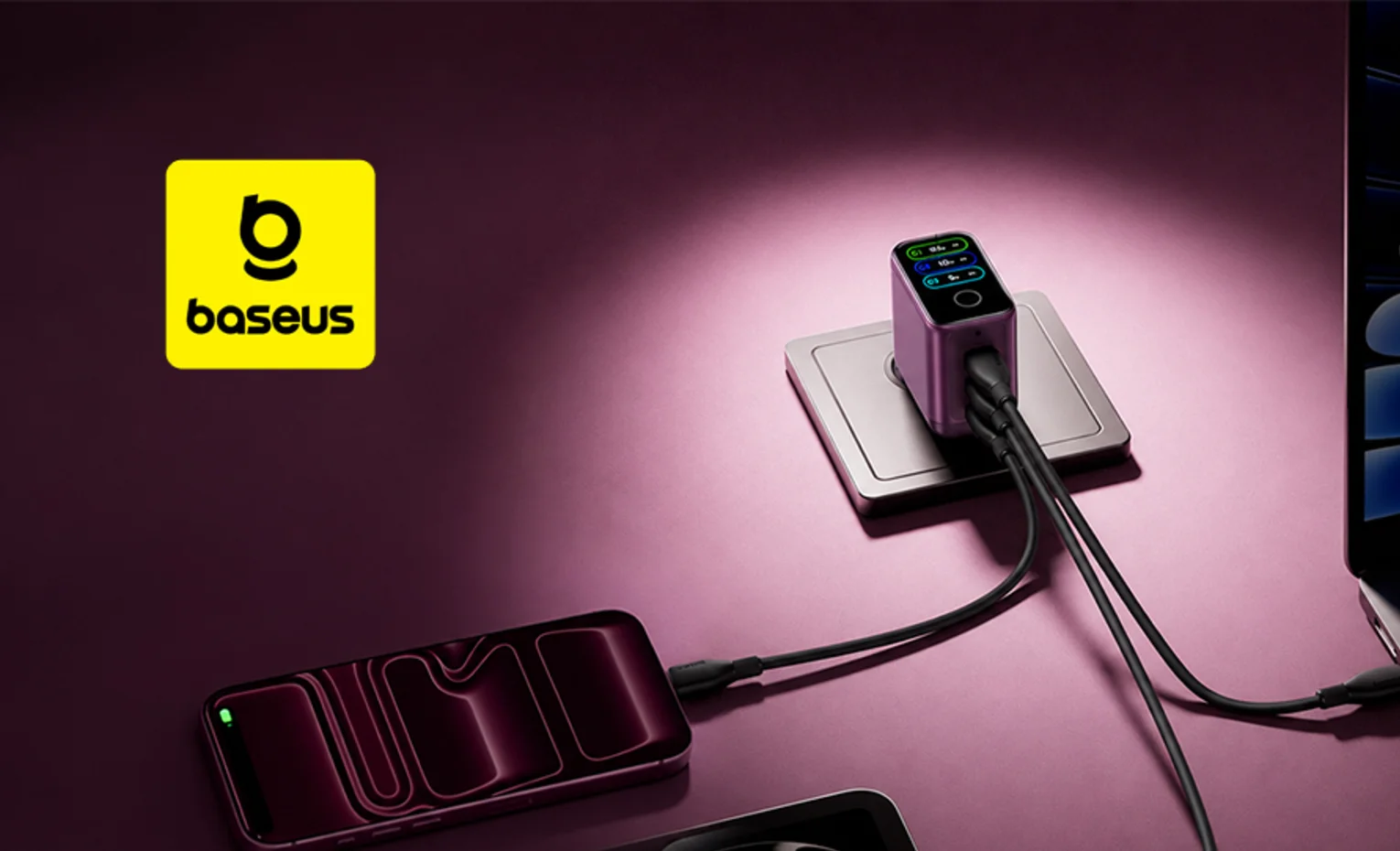 شارژر Baseus AH22؛ نمایشگر و سه حالت شارژ شارژر Baseus AH22؛ نمایشگر و سه حالت شارژ