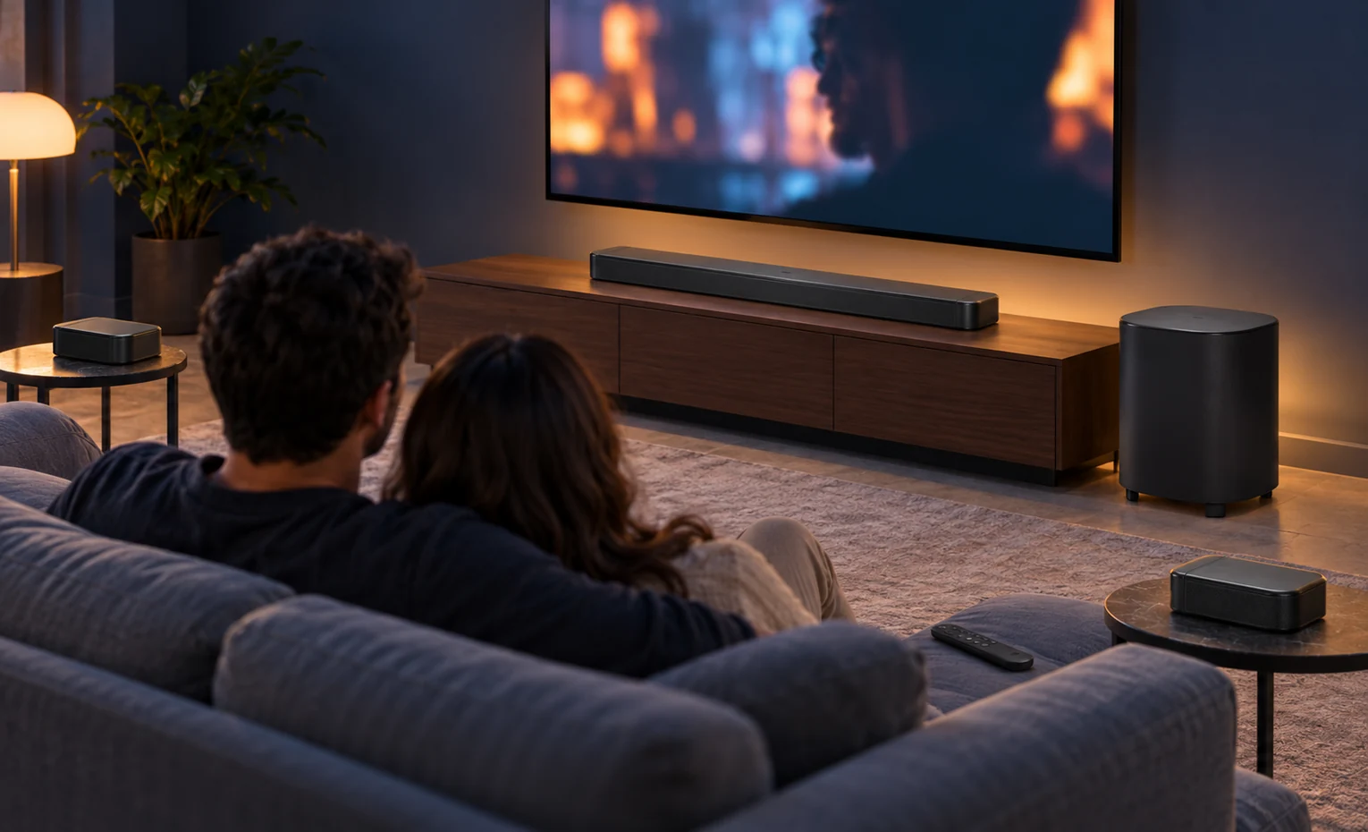 ساندبار برای فیلم دیدن شبانه؛ راهنمای خرید مهر 1405 تماشای فیلم با ساندبار و اسپیکرهای فراگیر در اتاق نشیمن