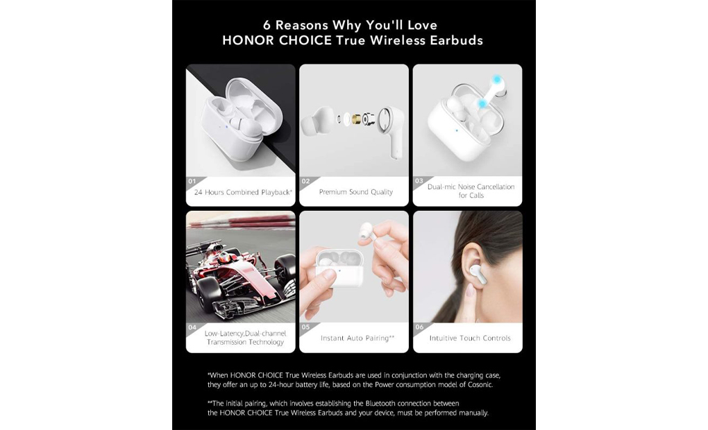 معرفی هدفون بی سیم آنر HONOR CHOICE True Wireless Earbuds