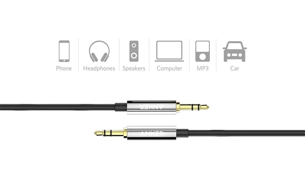 کابل صوتی انکر | Anker Premium Auxiliary Audio Cable 4ft