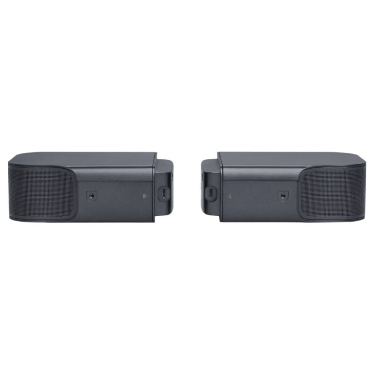 عکس دو اسپیکر جداشوندهٔ JBL Bar 800 مشکی از پشت