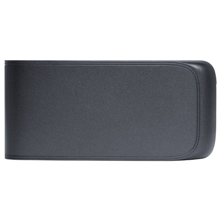 عکس نمای نزدیک سطح بدنهٔ JBL Bar 800 مشکی