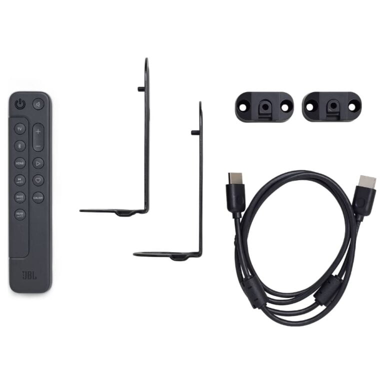 عکس ریموت، کابل و قطعات نصب ساندبار JBL Bar 800