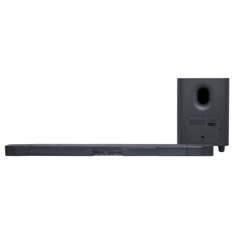 عکس ساندبار JBL Bar 800 مشکی همراه ساب‌ووفر از پشت