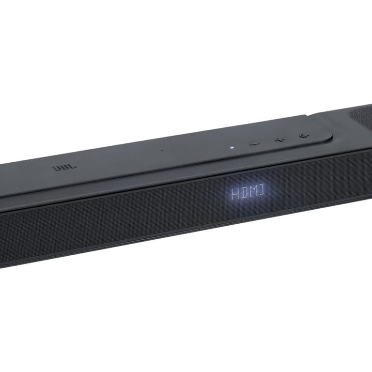 عکس نمای نزدیک دکمه‌ها و نمایشگر ساندبار JBL Bar 800 مشکی