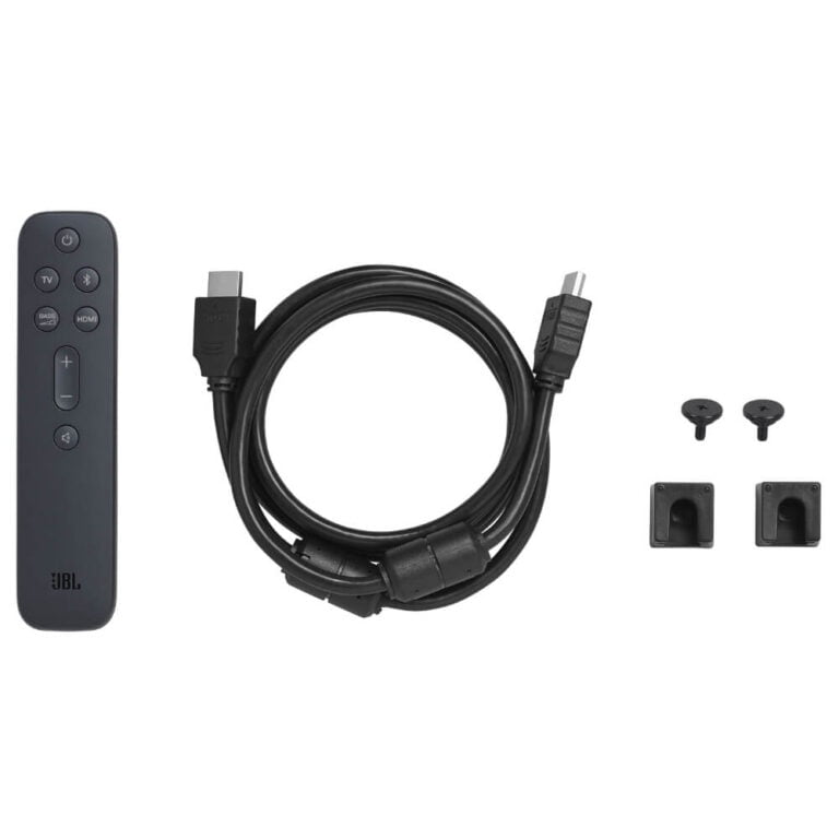 عکس ریموت، کابل و قطعات نصب JBL Bar 2.1 Deep Bass MK2