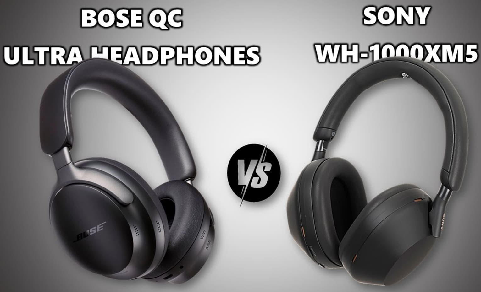 مقایسه Bose QuietComfort Ultra Headphones vs Sony WH-1000XM5 | مقایسه طراحی Bose QuietComfort Ultra Headphones vs Sony WH-1000XM5