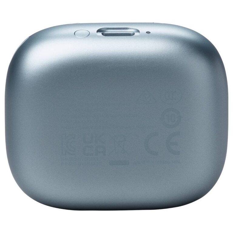 عکس کیس شارژ هندزفری JBL Live Flex 3 آبی از زیر