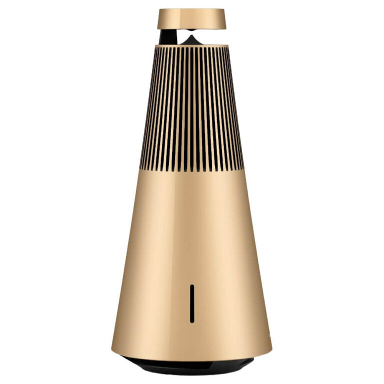 عکس اسپیکر Bang & Olufsen Beosound 2 طلایی از پشت