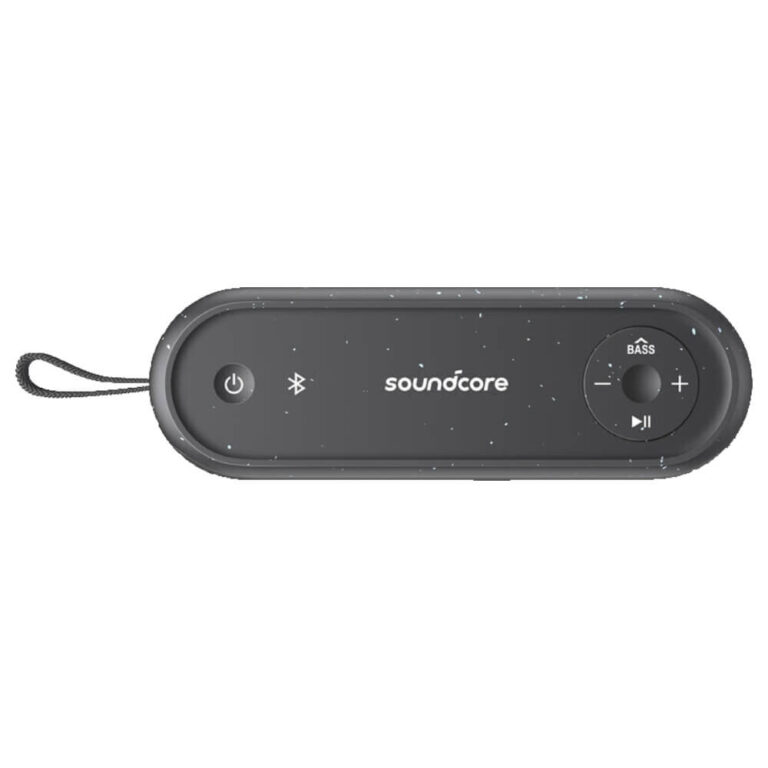 عکس اسپیکر Anker Soundcore Motion 100 مشکی از بالا، با دکمه‌های کنترل