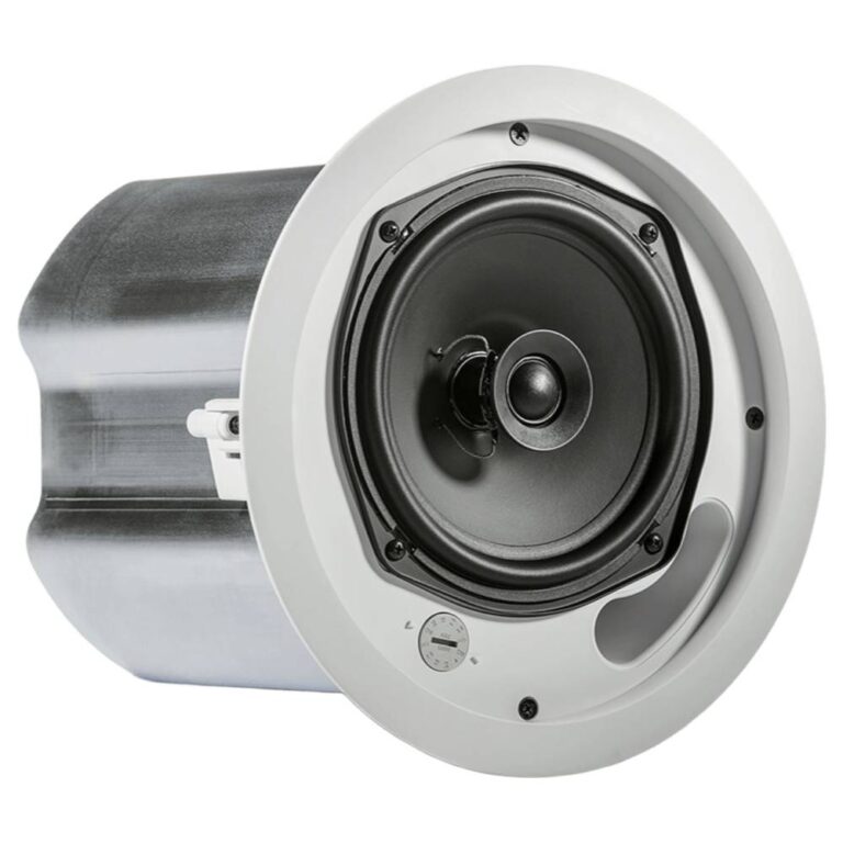 عکس اسپیکر سقفی JBL Control 16C-VA سفید از زاویه، بدون توری محافظ