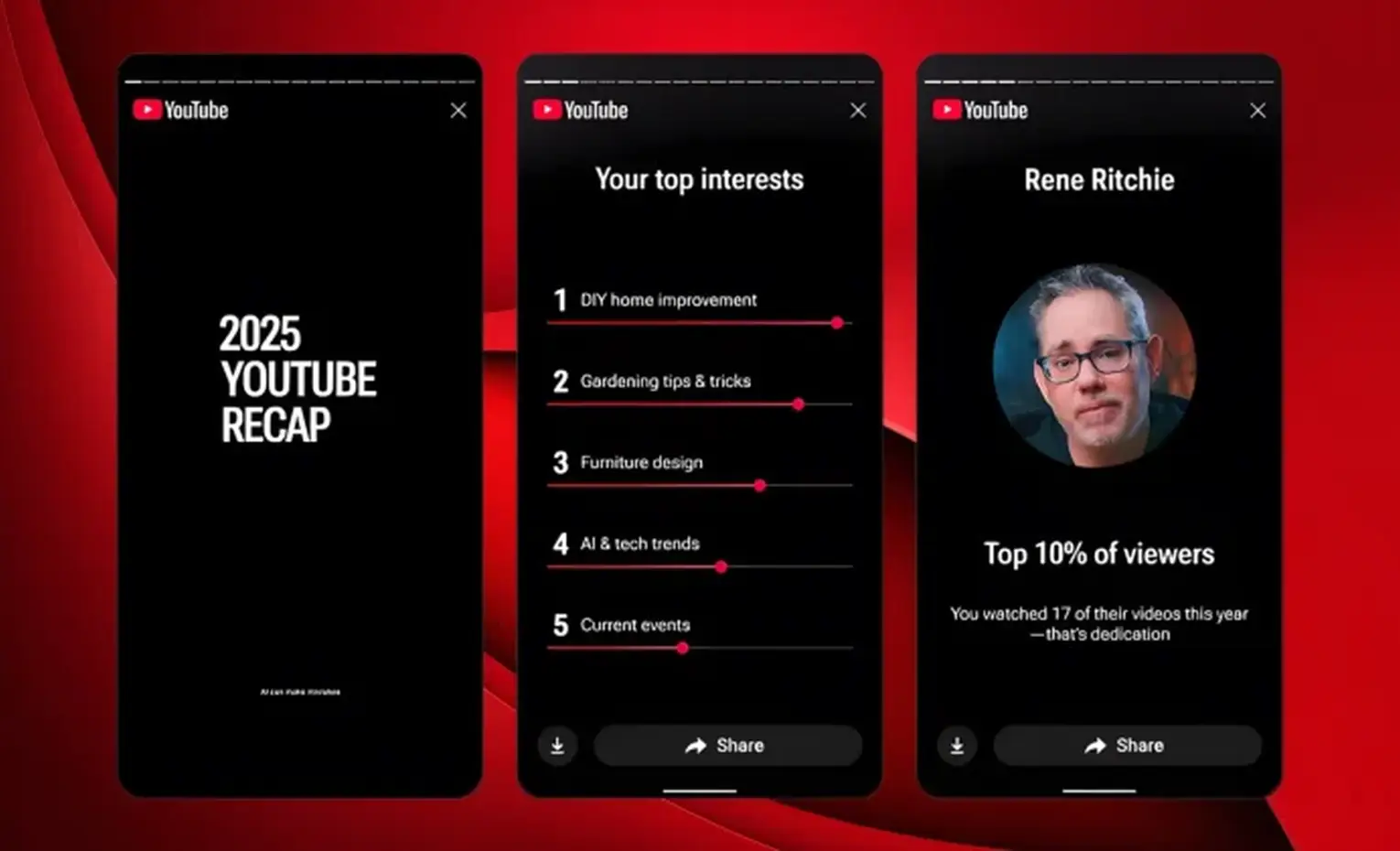 یوتیوب Recap، تجربه خلاصه‌سازی ویدیویی شخصی سازی شده