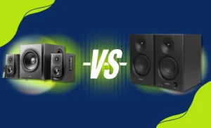مقایسه سیستم ادیفایر S351DB دارای ساب‌ووفر با جفت اسپیکر MR4